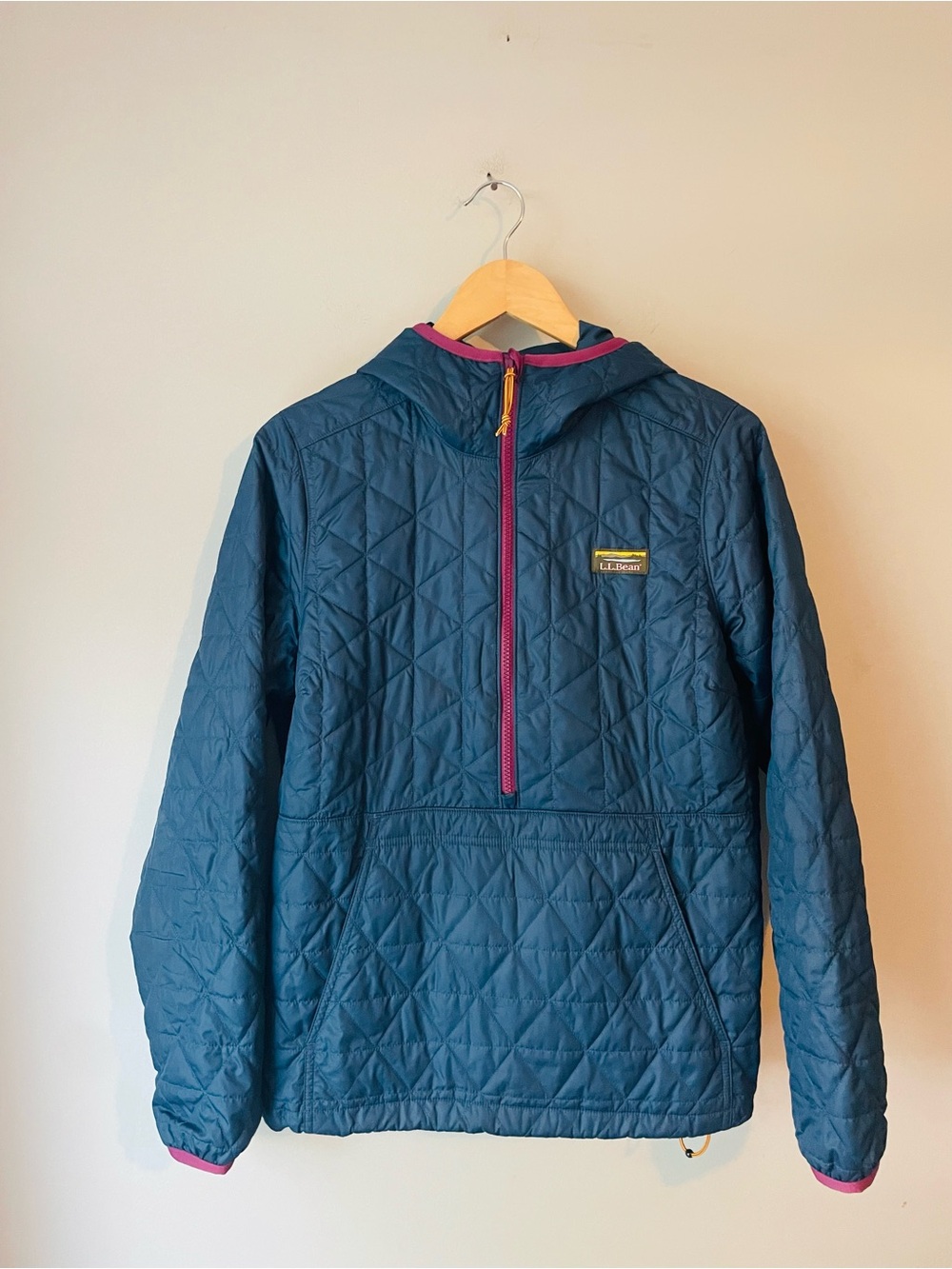 L.L. Bean Quilted Katahdin Half-Zip Hooded Pullover